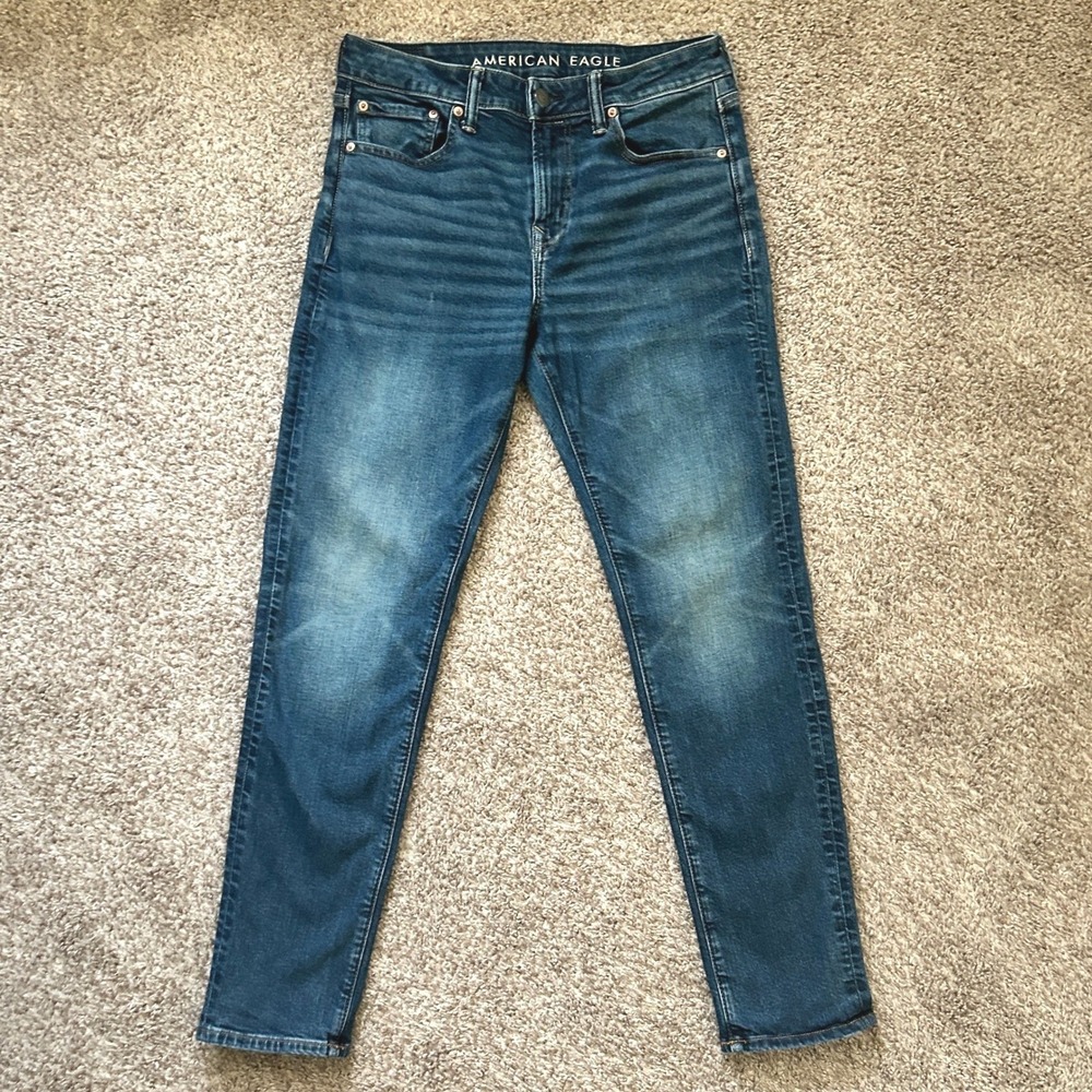 American‎ Eagle I Athletic Fit Men's Blue Denim Jeans Airflex+ I Size 30 x32